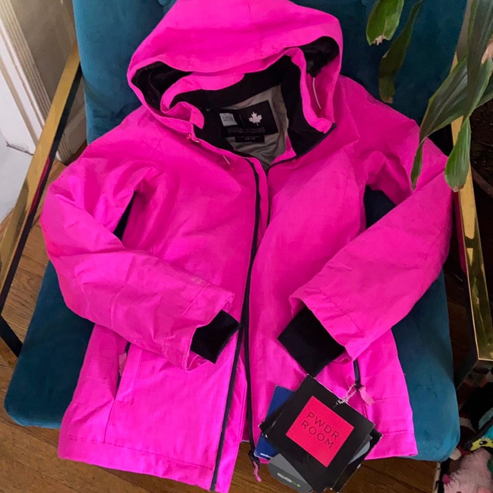 PWDR ROOM Pink Ski Jacket XS -NWT